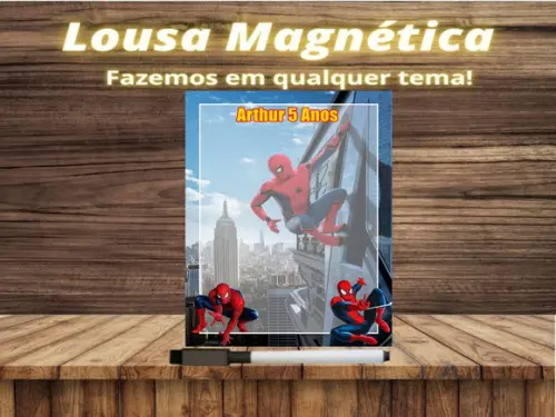 Lousa Magnética Homem Aranha com Embalagem