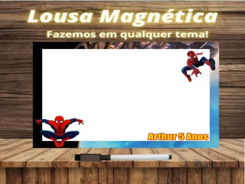 Lousa Magnética Homem Aranha com Embalagem