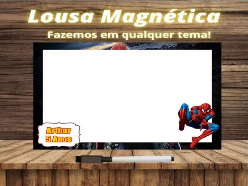 Lousa Magnética Homem Aranha com Embalagem