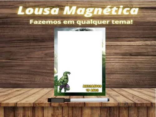 Lousa Magnética Hulk com Embalagem