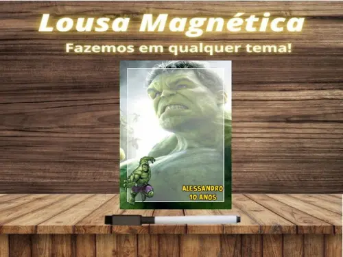 Lousa Magnética Hulk com Embalagem