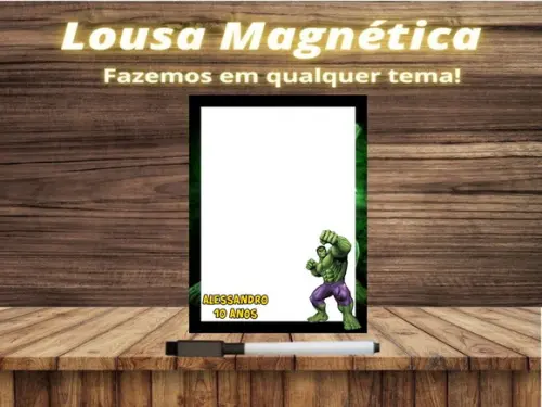 Lousa Magnética Hulk com Embalagem