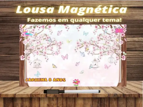 Lousa Magnética Jardim Encantado com Embalagem