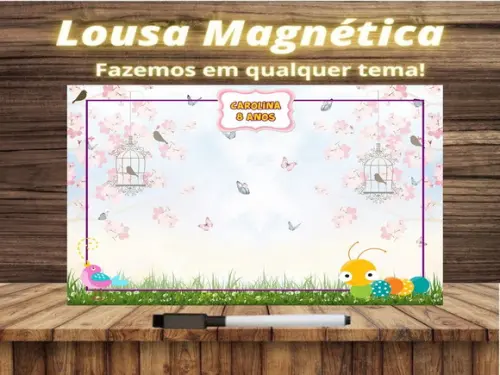 Lousa Magnética Jardim Encantado com Embalagem
