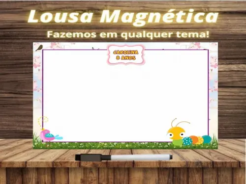 Lousa Magnética Jardim Encantado com Embalagem