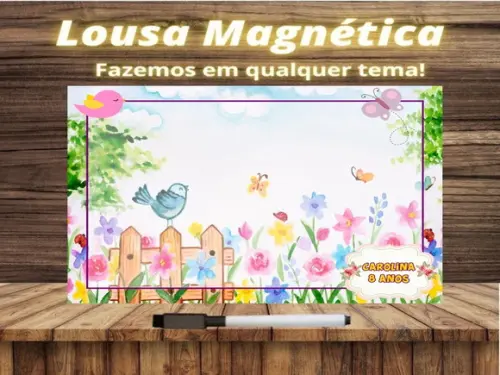 Lousa Magnética Jardim Encantado com Embalagem