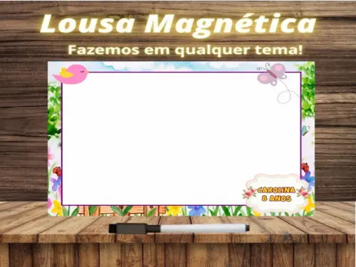 Lousa Magnética Jardim Encantado com Embalagem