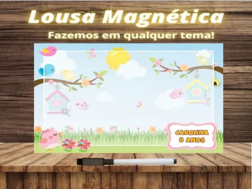Lousa Magnética Jardim Encantado com Embalagem