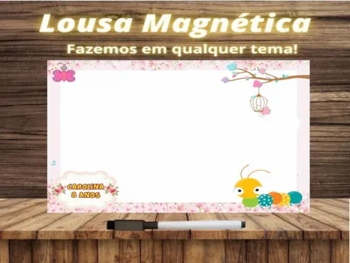 Lousa Magnética Jardim Encantado com Embalagem