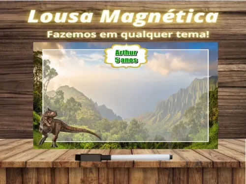 Lousa Magnética Jurassic World com Embalagem