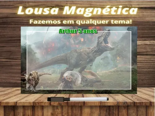 Lousa Magnética Jurassic World com Embalagem