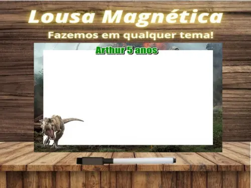 Lousa Magnética Jurassic World com Embalagem