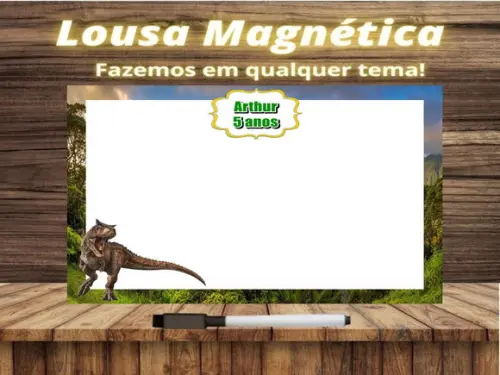 Lousa Magnética Jurassic World com Embalagem