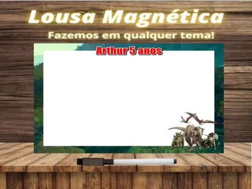 Lousa Magnética Jurassic World com Embalagem
