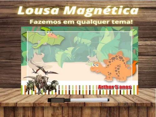 Lousa Magnética Jurassic World com Embalagem