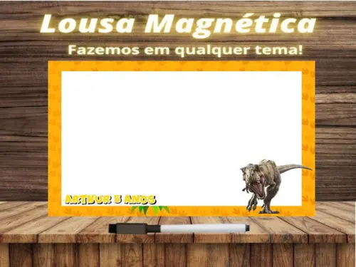 Lousa Magnética Jurassic World com Embalagem