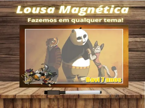 Lousa Magnética Kung Fu Panda com Embalagem