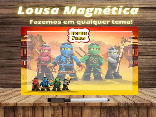 Lousa Magnética Lego com Embalagem