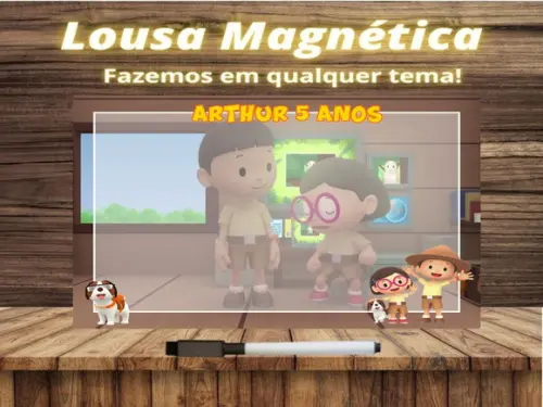 Lousa Magnética Léo e o Guarda da Floresta com Embalagem
