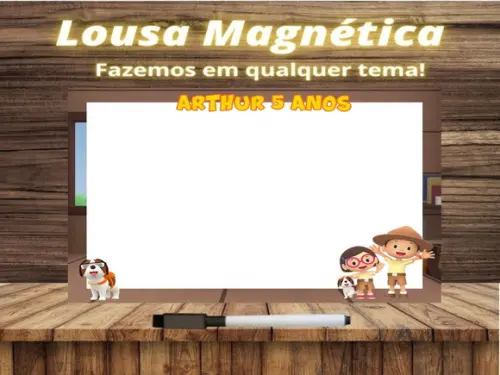 Lousa Magnética Léo e o Guarda da Floresta com Embalagem