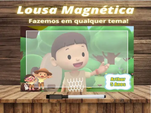 Lousa Magnética Léo e o Guarda da Floresta com Embalagem