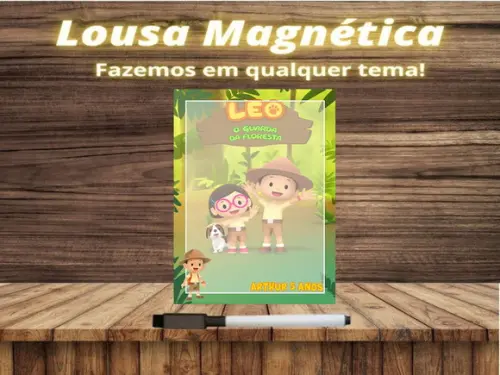 Lousa Magnética Léo e o Guarda da Floresta com Embalagem