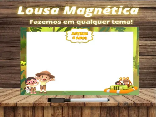 Lousa Magnética Léo e o Guarda da Floresta com Embalagem