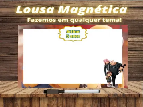 Lousa Magnética Meu Malvado Favorito com Embalagem
