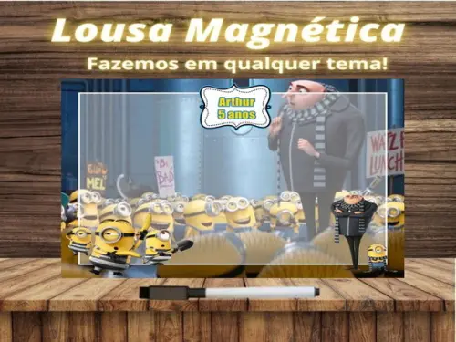 Lousa Magnética Meu Malvado Favorito com Embalagem