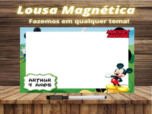 Lousa Magnética Mickey com Embalagem