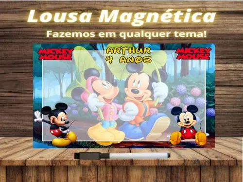 Lousa Magnética Mickey com Embalagem