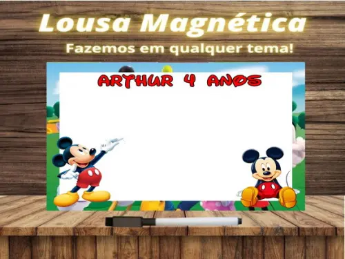 Lousa Magnética Mickey com Embalagem