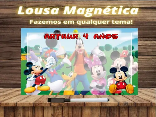 Lousa Magnética Mickey com Embalagem