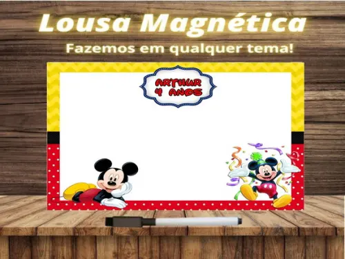 Lousa Magnética Mickey com Embalagem
