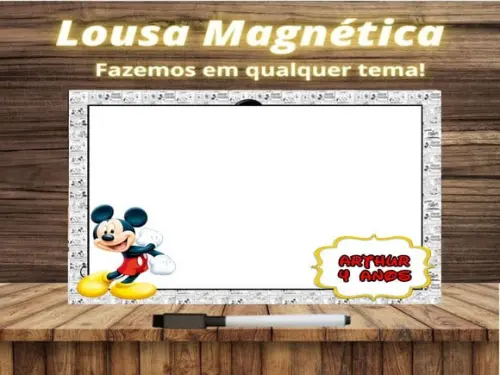 Lousa Magnética Mickey com Embalagem
