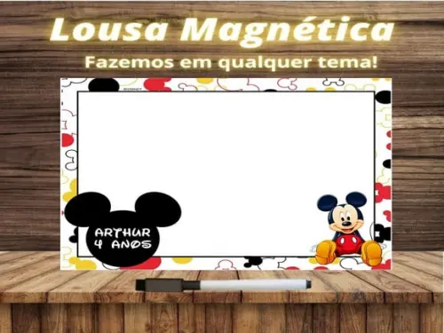 Lousa Magnética Mickey com Embalagem