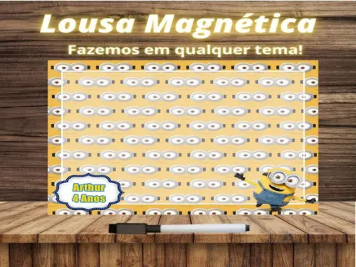 Lousa Magnética Minions com Embalagem