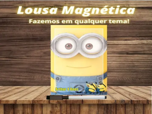 Lousa Magnética Minions com Embalagem