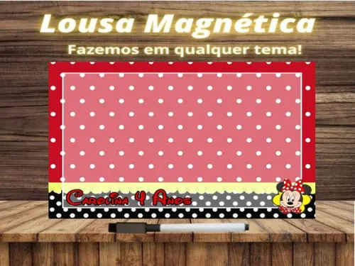 Lousa Magnética Minnie com Embalagem