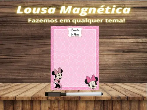 Lousa Magnética Minnie com Embalagem