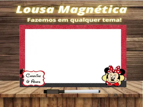 Lousa Magnética Minnie com Embalagem