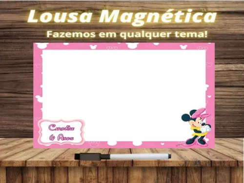 Lousa Magnética Minnie com Embalagem