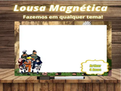 Lousa Magnética Naruto com Embalagem