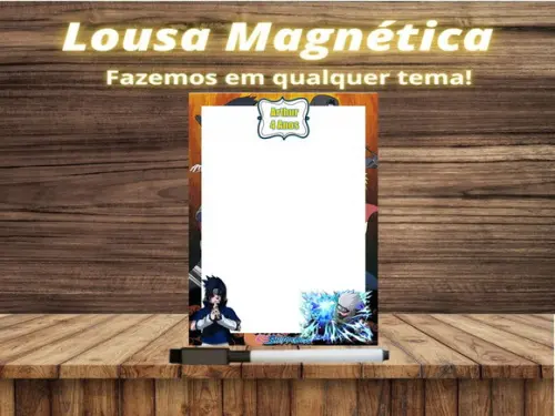 Lousa Magnética Naruto com Embalagem