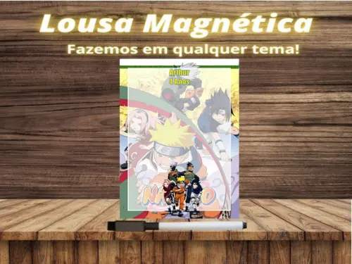 Lousa Magnética Naruto com Embalagem
