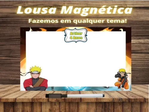 Lousa Magnética Naruto com Embalagem