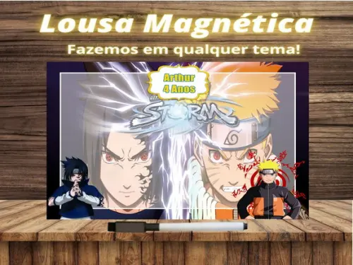 Lousa Magnética Naruto com Embalagem