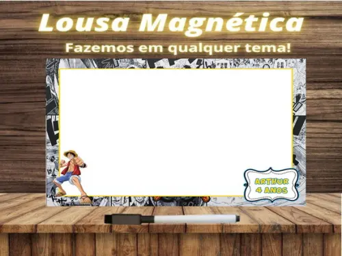 Lousa Magnética One Piece com Embalagem