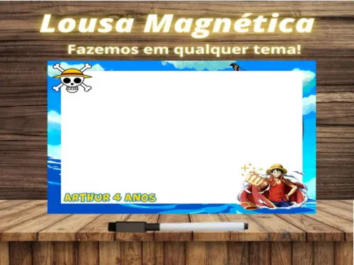 Lousa Magnética One Piece com Embalagem