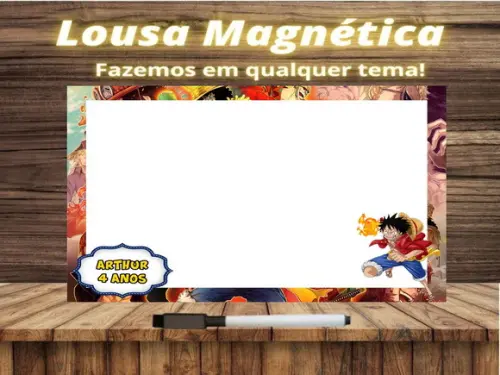 Lousa Magnética One Piece com Embalagem
